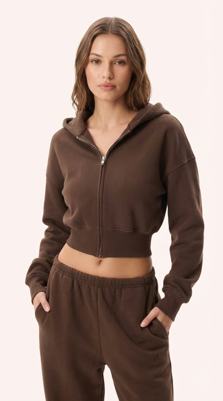 COZY CROP HOODIE